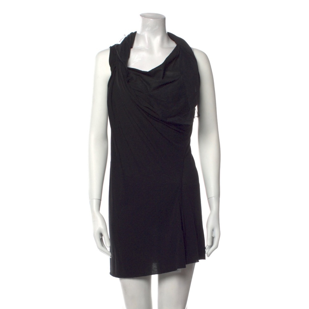 Rick Owens cowl neck mini dress